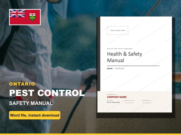 Ontario Pest Control Safety Manual