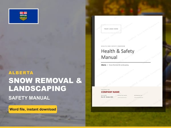 Alberta Snow Removal & Landscaping Safety Manual