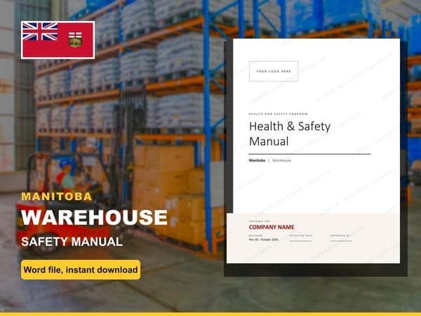 Manitoba Warehouse Safety Manual