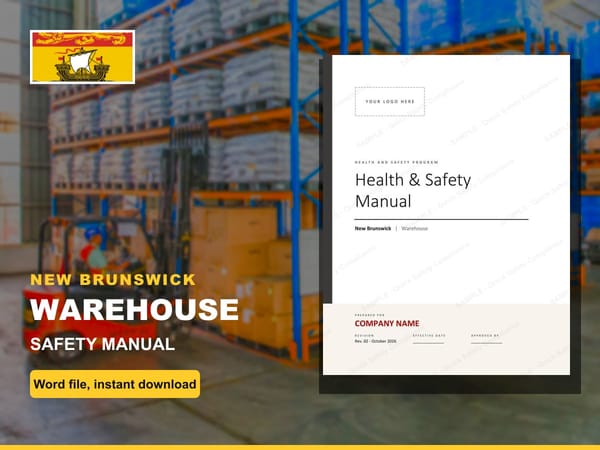 New Brunswick Warehouse Safety Manual
