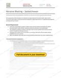 Abrasive Blasting - Saskatchewan RAVS, page 1 of 3