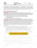Chemical and Biological Hazards - Manitoba RAVS, page 1 of 5