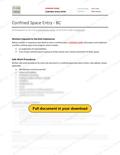 Confined Space Entry - BC RAVS, page 1 of 4