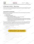 Confined Space - Manitoba RAVS, page 1 of 9