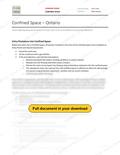 Confined Space - Ontario RAVS, page 1 of 9