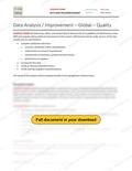 Data Analysis - Global - Quality, page 1 of 2