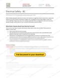 Electrical Safety - BC RAVS, page 1 of 6