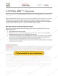 Electrical Safety - Manitoba RAVS, page 1 of 6