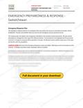 Emergency Preparedness and Response - Saskatchewan RAVS, page 1 of 8
