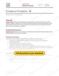 Emergency Procedures - BC RAVS, page 1 of 1