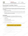 Excavation & Tunneling - Alberta RAVS, page 1 of 12