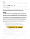 Explosives and Blasting - BC RAVS, page 1 of 8