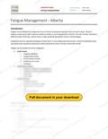 Fatigue Management - Alberta RAVS, page 1 of 3
