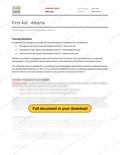 First Aid - Alberta RAVS, page 1 of 10