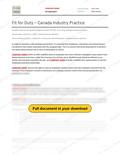 Fit for Duty - Canada Industry Practice, page 1 of 3