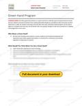 Green Hand Program - Canada Industry Practice, page 1 of 2