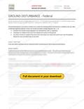 Ground Disturbance - Federal RAVS, page 1 of 8