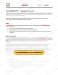 Harassment - Saskatchewan RAVS, page 1 of 2