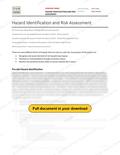 Hazard Identification and Risk Assessment - Canada Industry Practice, page 1 of 8