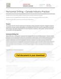 Horizontal Drilling (HDD) - Industry Practices RAVS, page 1 of 3