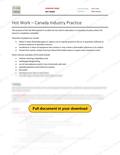 Hot Work -Canada Industry Practice, page 1 of 4