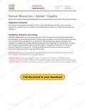 Human Resources - Global - Quality, page 1 of 1