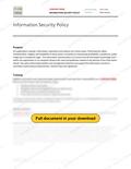 Information Security Policy - Alberta, page 1 of 3