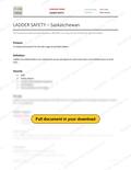 Ladder Safety - Saskatchewan RAVS, page 1 of 2
