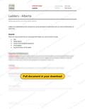 Ladders - Alberta RAVS, page 1 of 3