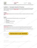 Ladders - Canada Industry Practice RAVS, page 1 of 3