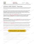 Lockout and Tagout - Manitoba RAVS, page 1 of 3