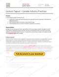 Lockout Tagout - Canada Industry Practice, page 1 of 4