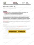 Machine Guarding - BC RAVS, page 1 of 2