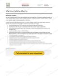 Machine Safety - Alberta RAVS, page 1 of 1