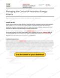 Managing the Control of Hazardous Energy - Alberta RAVS, page 1 of 3