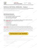 Manual Material Handling - Federal RAVS, page 1 of 3