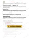 Mobile Equipment - General - BC RAVS, page 1 of 3