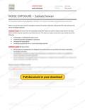 Noise Exposure - Saskatchewan RAVS, page 1 of 4