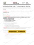 Overhead Power Lines - Canada Industry Practice RAVS, page 1 of 2