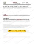 Power Mobile Equipment - Saskatchewan RAVS, page 1 of 3