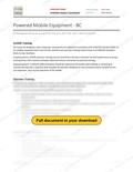 Powered Mobile Equipment - BC RAVS, page 1 of 4