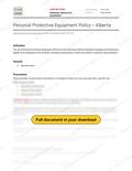 PPE - Alberta RAVS, page 1 of 5