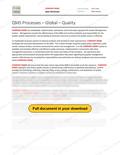 QMS Process - Global - Quality, page 1 of 1