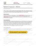 Radiation Exposure - Alberta RAVS, page 1 of 2