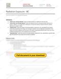 Radiation Exposure - BC RAVS, page 1 of 3