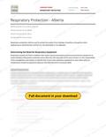 Respiratory Protection - Alberta RAVS, page 1 of 3