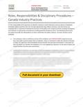 Roles and Responsibilities - Canada Industry Practice, page 1 of 1