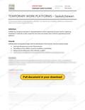 Temporary Work Platforms - Saskatchewan RAVS, page 1 of 3