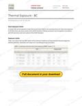 Thermal Exposure - BC RAVS, page 1 of 5