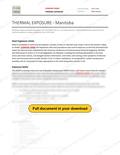 Thermal Exposure - Manitoba RAVS, page 1 of 8